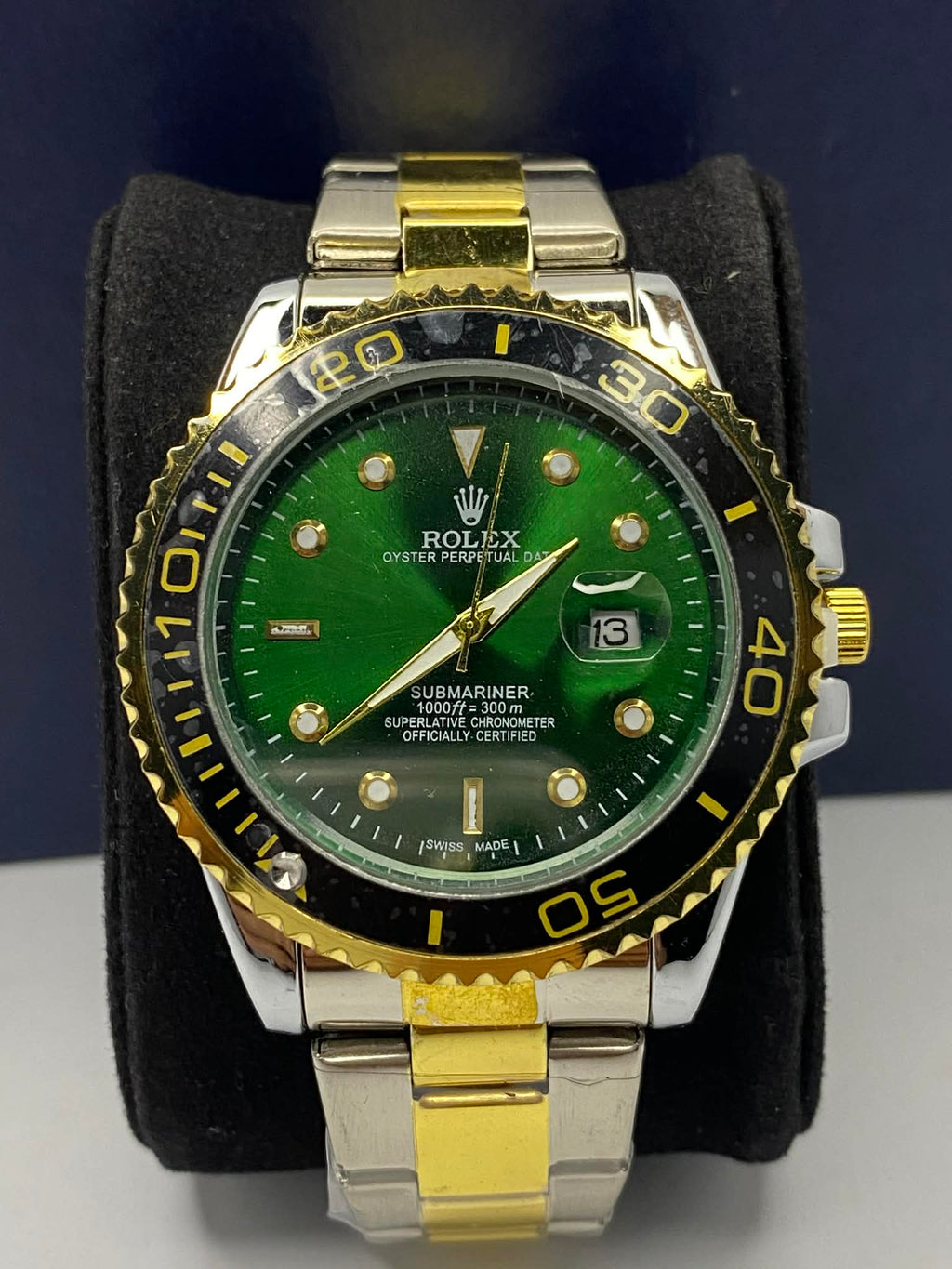 Rolex Luxury Two-Tune  Green Dail