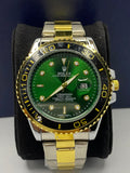Rolex Luxury Two-Tune  Green Dail