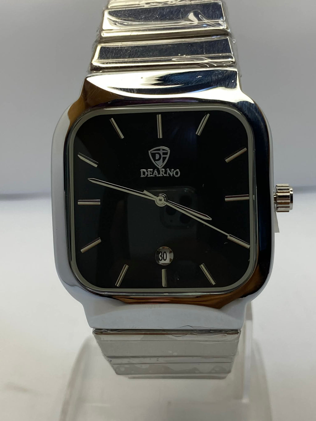 Dearno Luxury Black Dial Square Watch