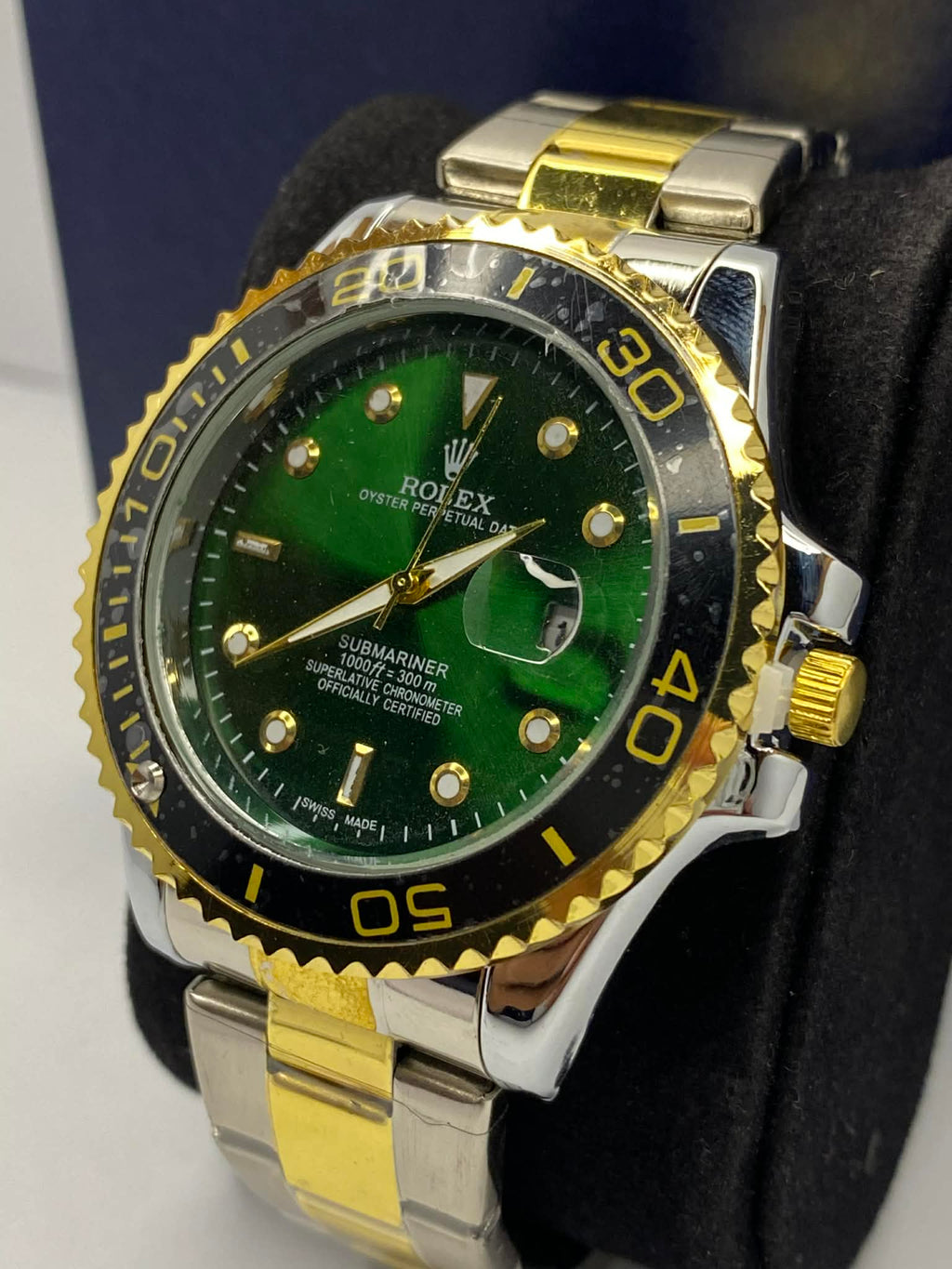 Rolex Luxury Two-Tune  Green Dail