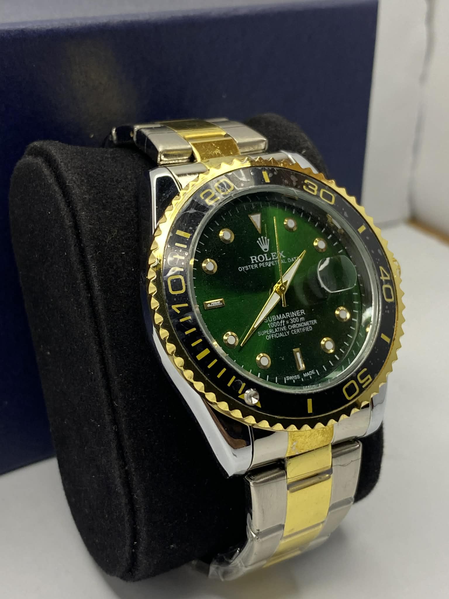 Rolex Luxury Two-Tune  Green Dail