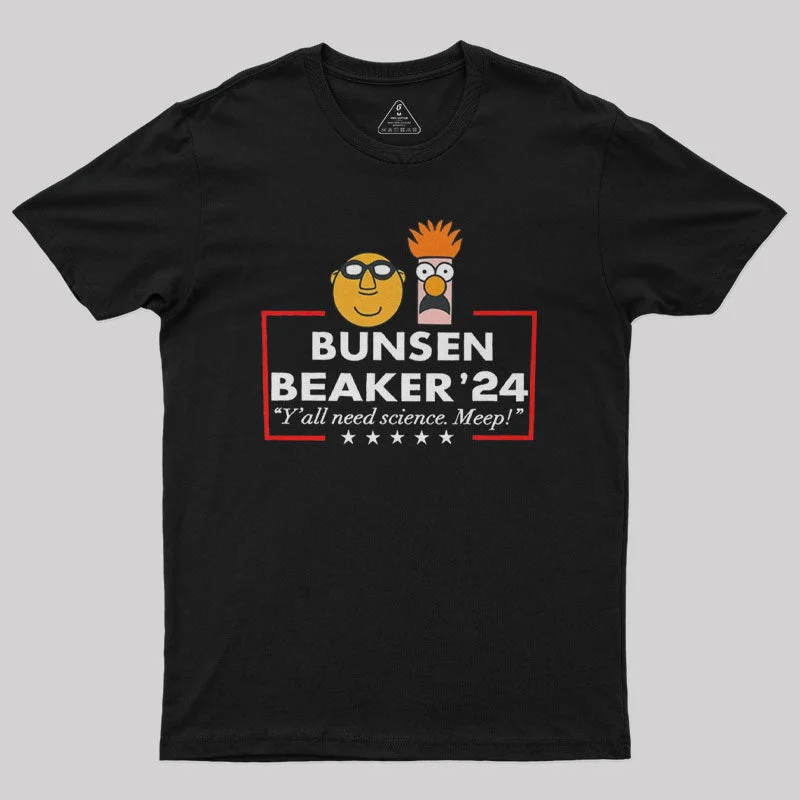 Science Meep Bunsen And Beaker Nerd T-Shirt