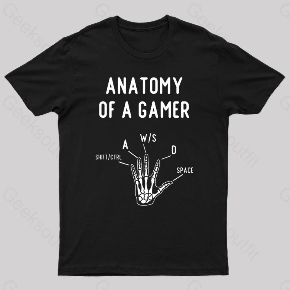 Anatomy of a Gamer Geek T-Shirt