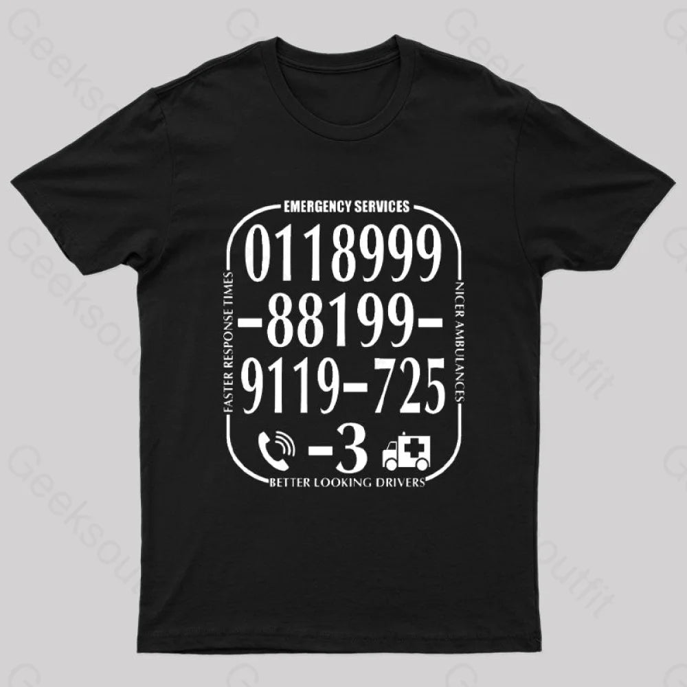 Call of Emergency Services from IT Crowd T-Shirt