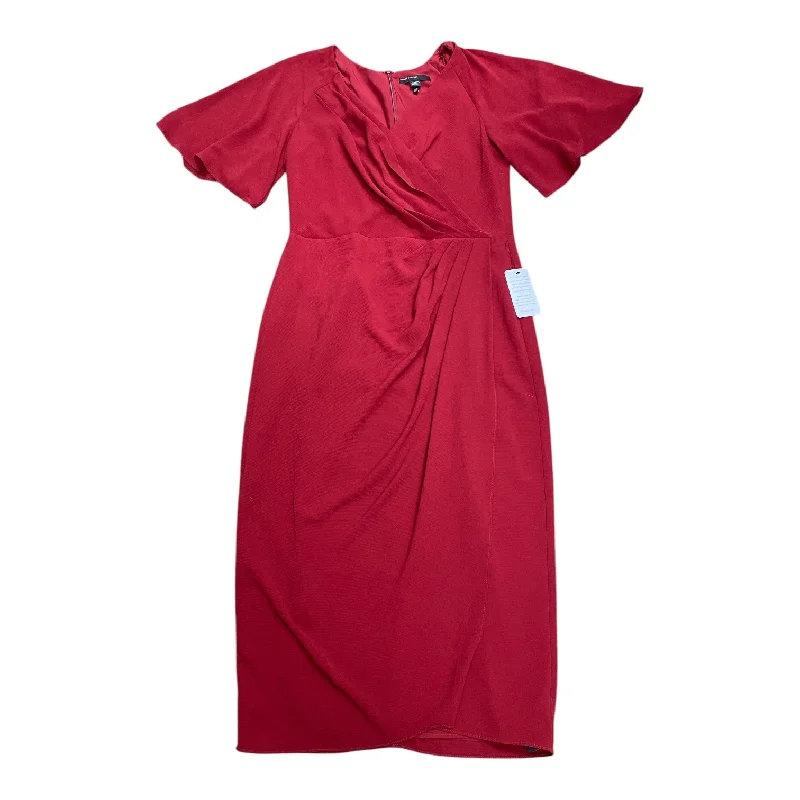 Dress Casual Maxi By Maggy London In Red, Size: 14