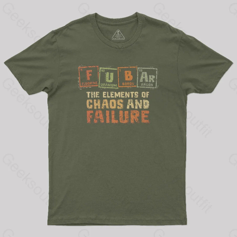 The Elements of Chaos and Failure Geek T-Shirt