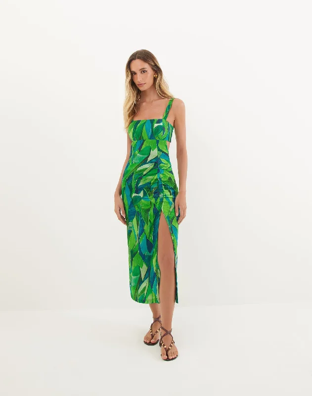 Mira Midi Dress - Tropics