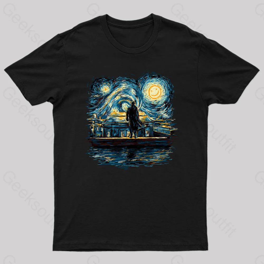 Starry Fall Sherlock Geek T-Shirt