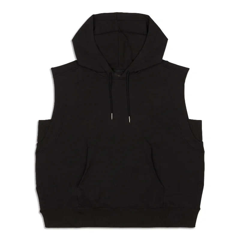 French Terry Sleeveless Hoodie - Resale