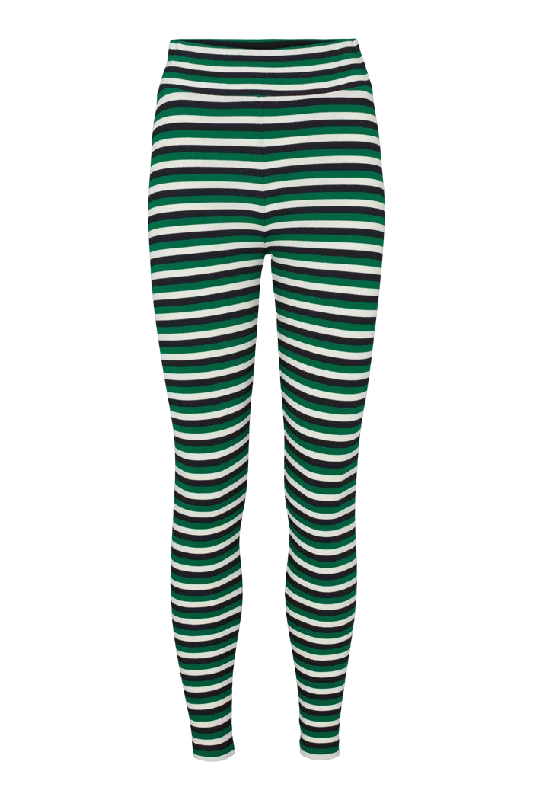 Ludmilla Tights - Green jacket / black / whisper white