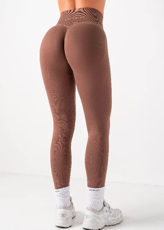 ULTIMATE SEAMLESS SCRUNCH LEGGINGS MINI - CHOCOLATE