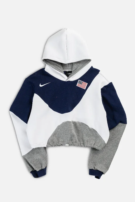 Rework Nike Wave Crop Sweatshirt - S