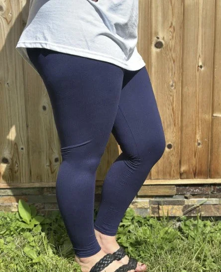 Navy Leggings - NO Pockets - #8300-9302