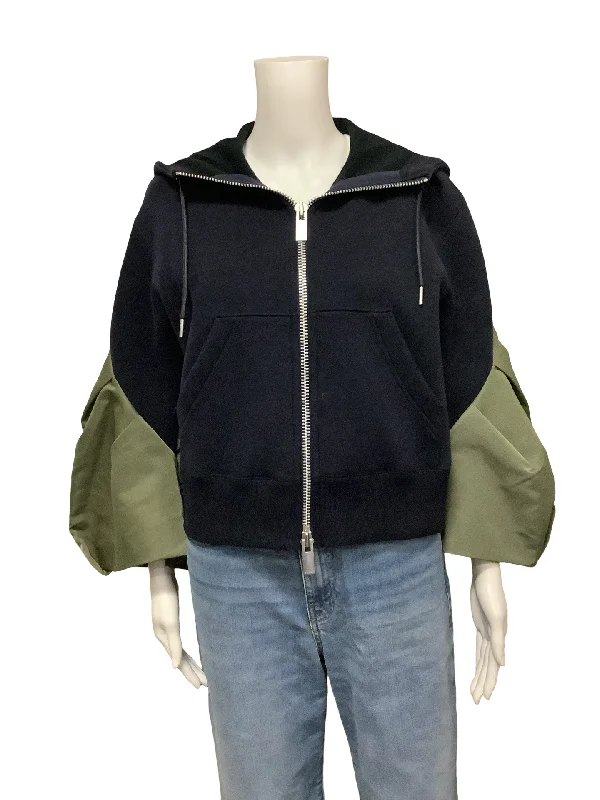 Sacai Hooded Panel Sweat Jacket Size: L