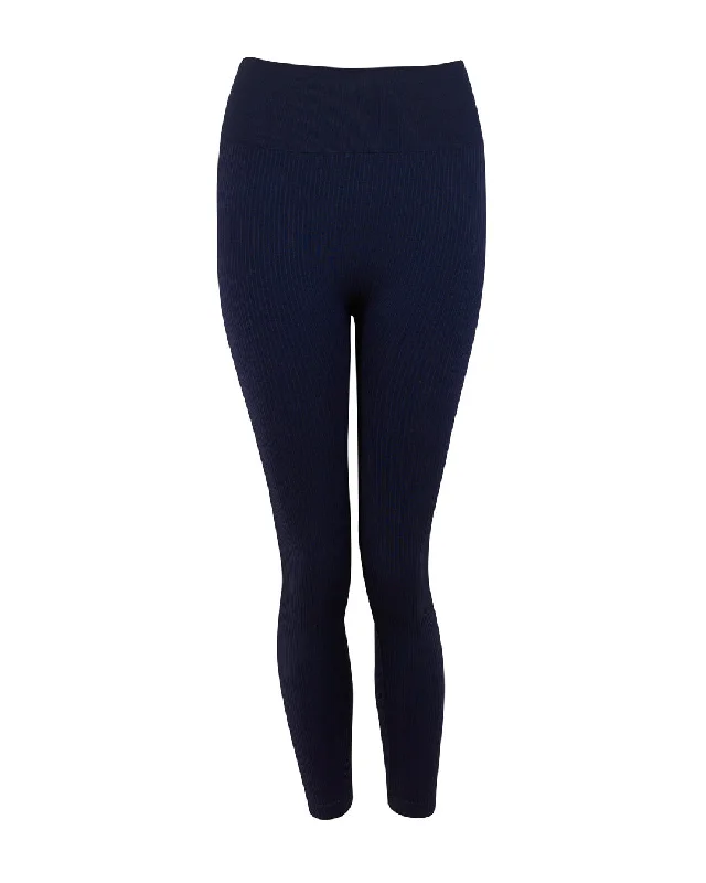 BLITHE Wide Ribbed Leggings | Eclipse