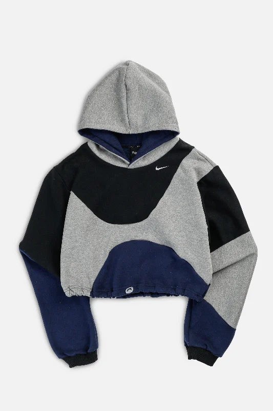 Rework Nike Wave Crop Sweatshirt - XS