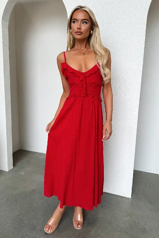 Nicola Dress - Red