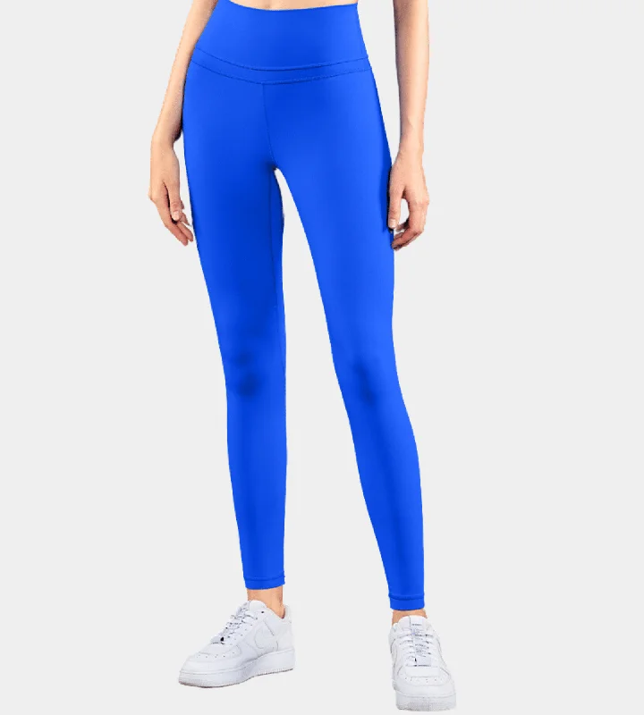 Women's Motion ankle grazer leggings: Cobalt blue