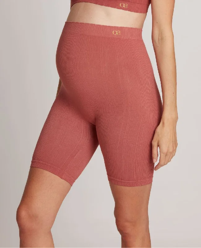 Seamless maternity panty Zoé terracotta