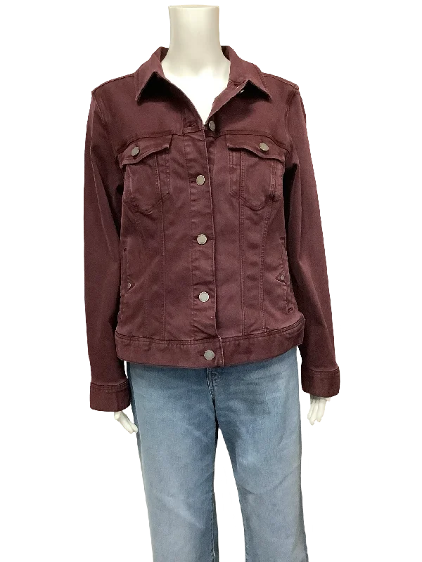 Liverpool Women's Jean Jacket Maroon Size: L