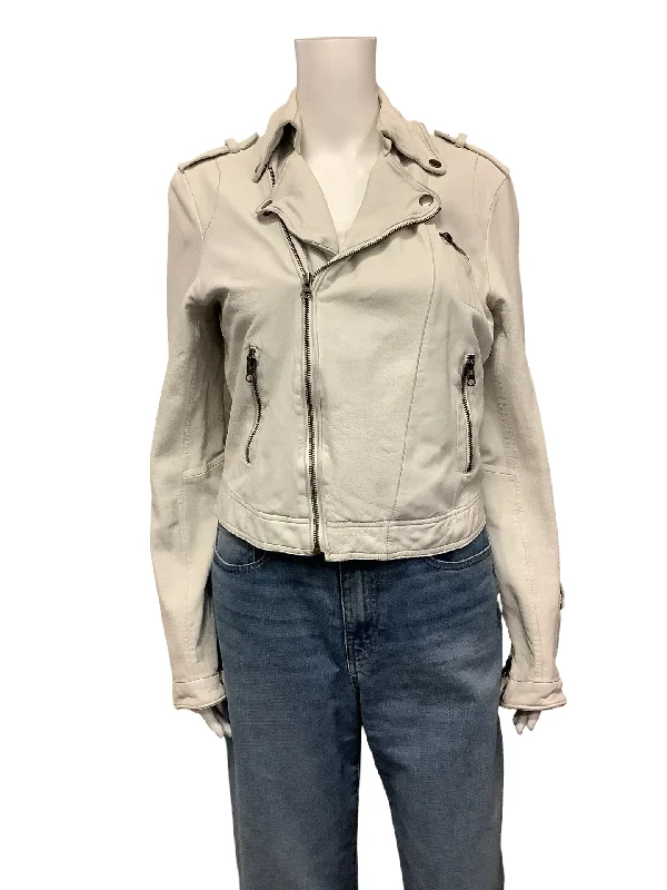 Jackett..Etc. Leather Biker Jacket  Neutral Size: S