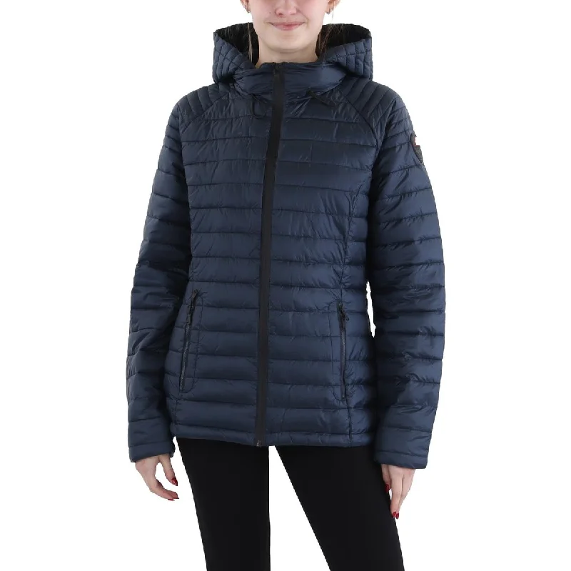 Aurora Womens Quilted Short Puffer Jacket