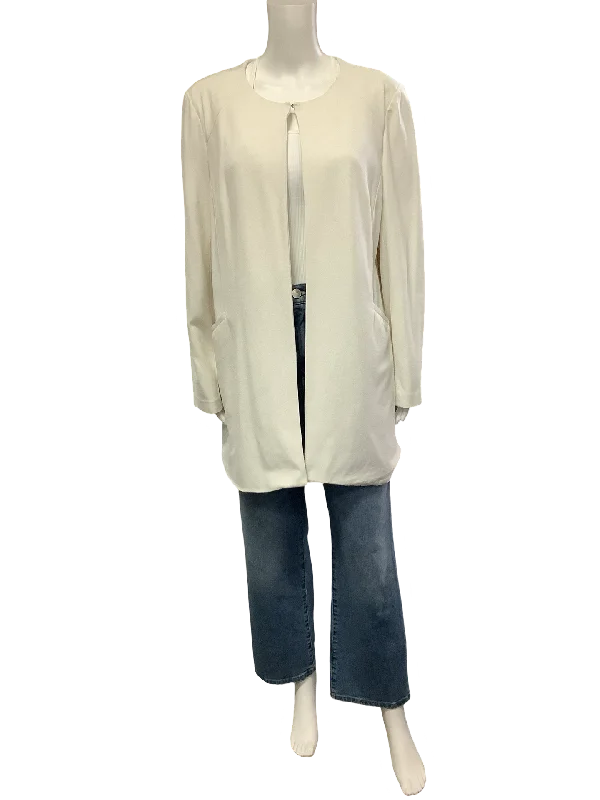 Laundry Jacket Midi Length White Size: 16