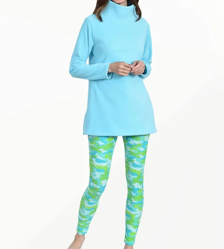 Bayside Tights Legging In Mint Camo