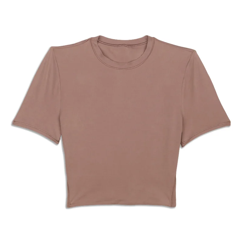 Wundermost Ultra-Soft Crewneck Cropped T-Shirt - Resale