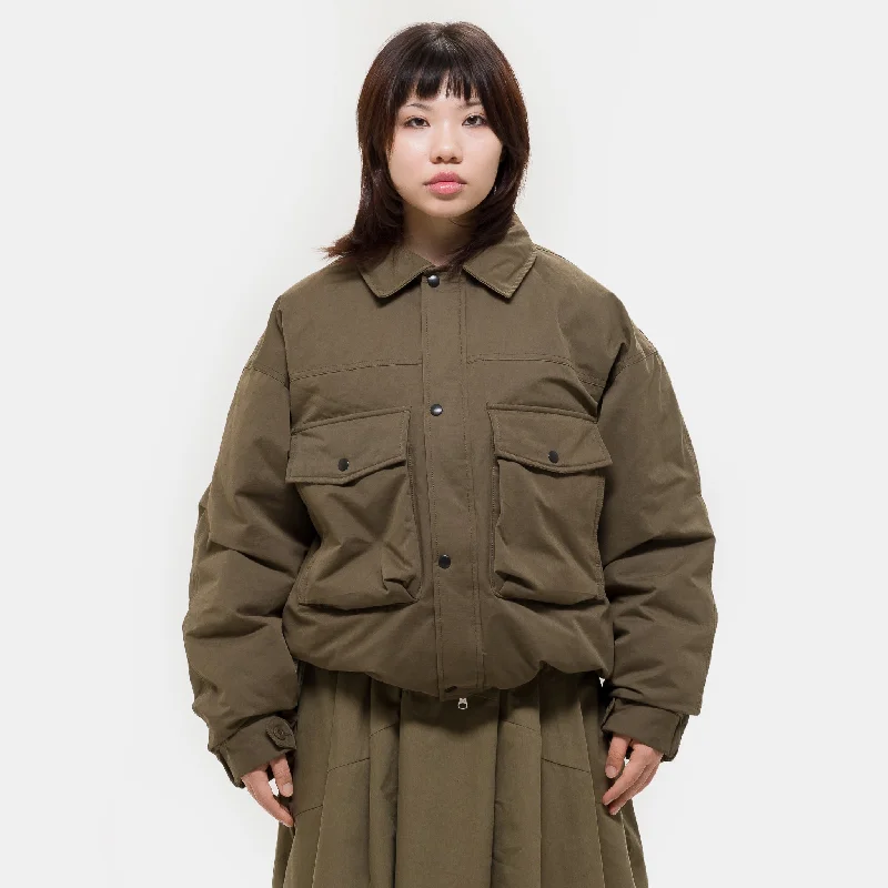 Down Pocket Jacket in Khaki