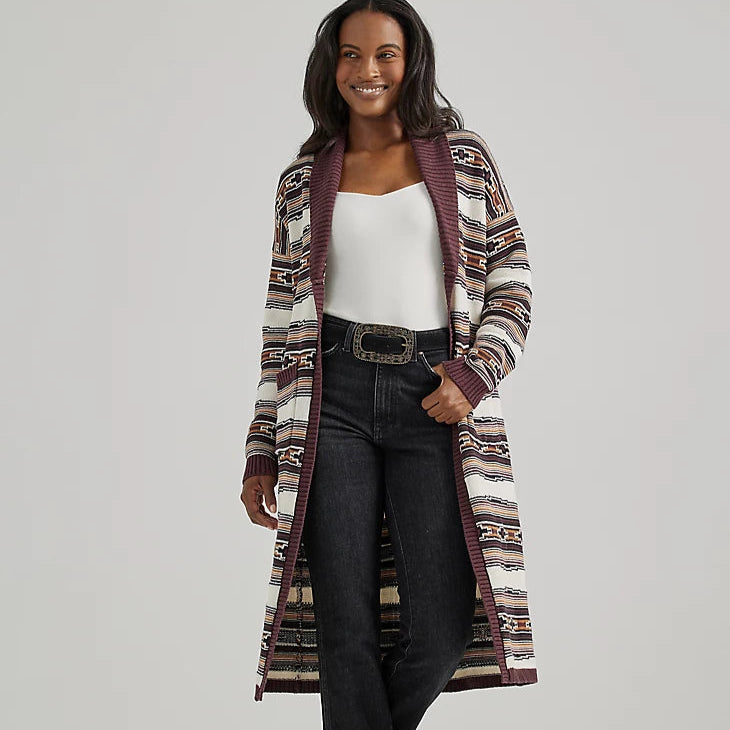 Wrangler Retro Women's Southwestern Duster in Serape Fudge