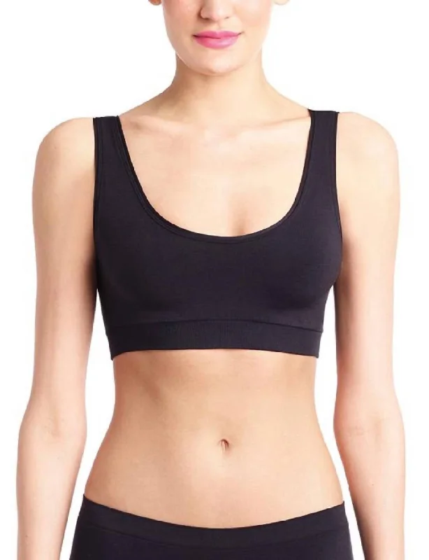 Minimalist Tank Bra In Black