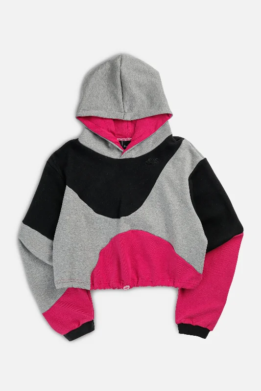 Rework Nike Wave Crop Sweatshirt - M