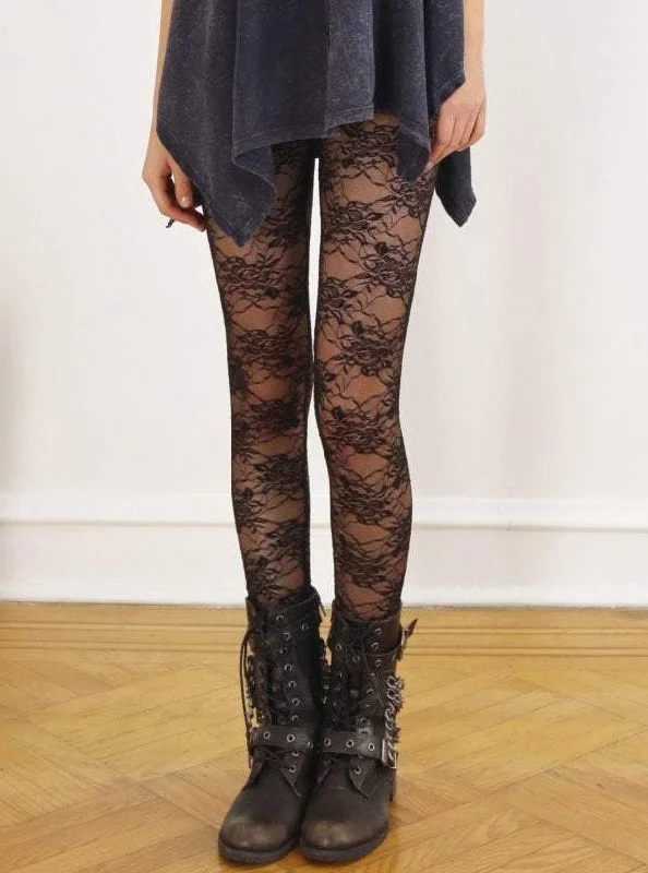 Tough Luv Mesh Lace Leggings