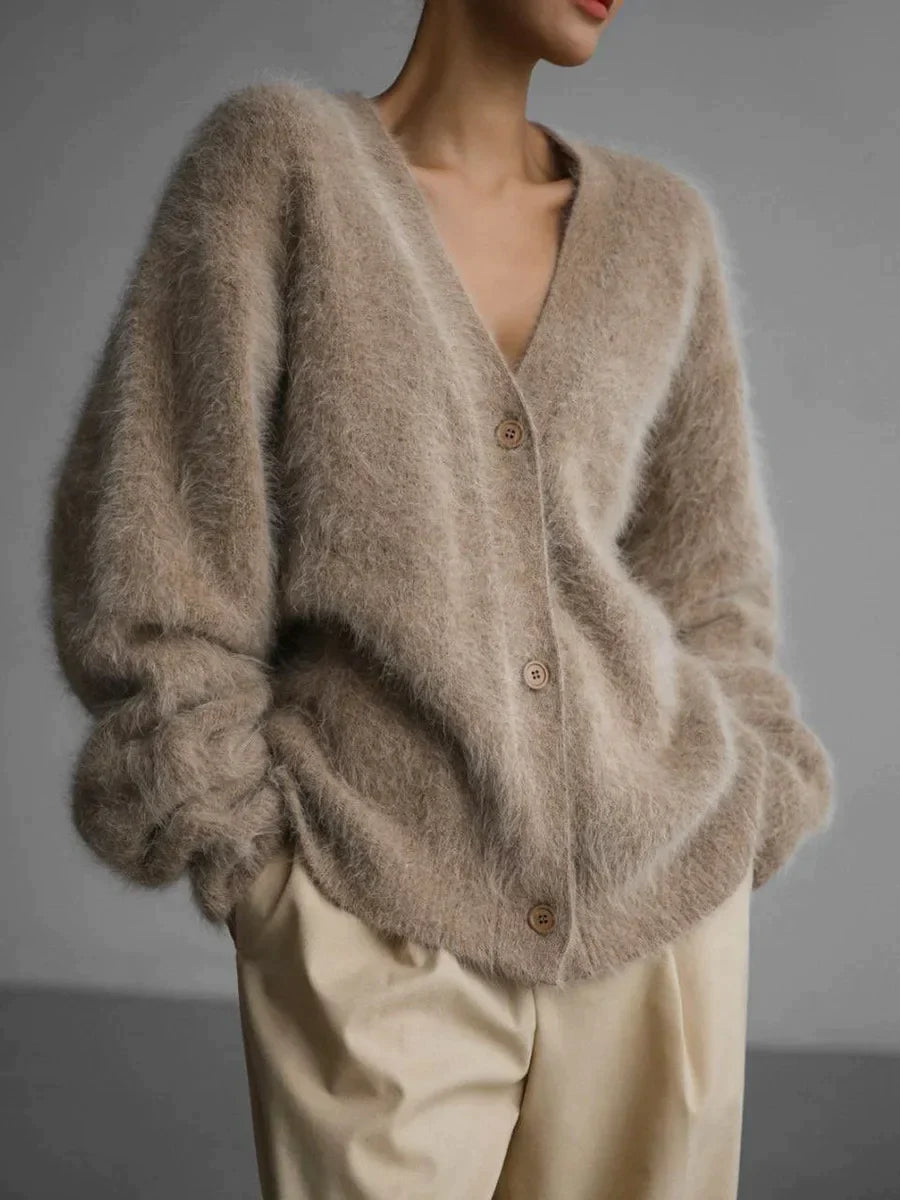 Karala - Mohair blend V-neck cardigan