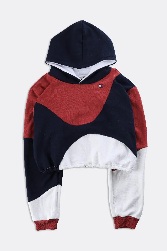 Rework Tommy Hilfiger Wave Crop Sweatshirt - S