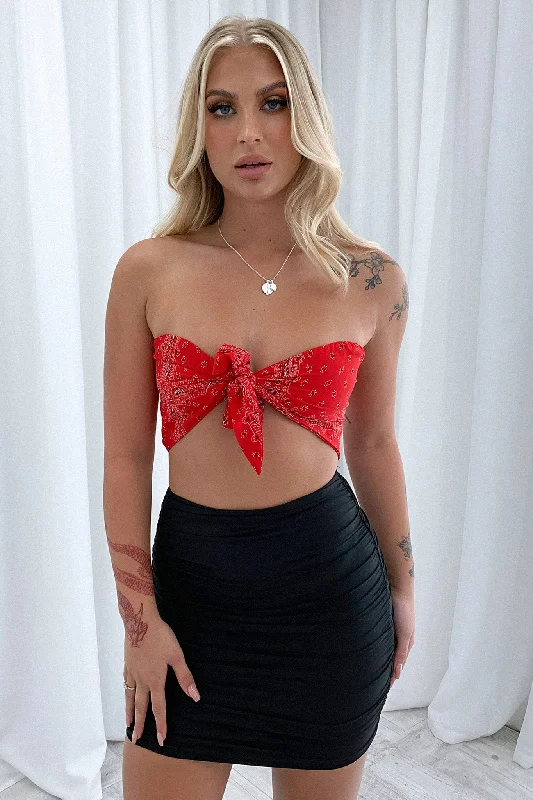 Kimmy Crop - Red