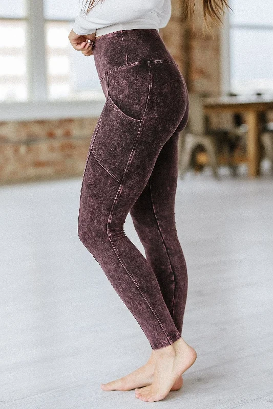 Bonnie Mineral Washed Leggings | S-3XL