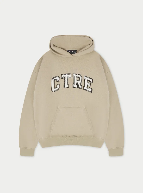 CTRE OVERSIZED HOODIE - BEIGE