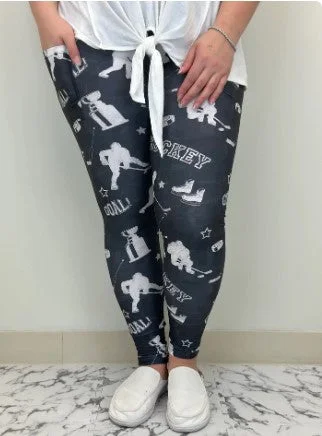 Hockey Leggings w/Pockets - #6013-6015