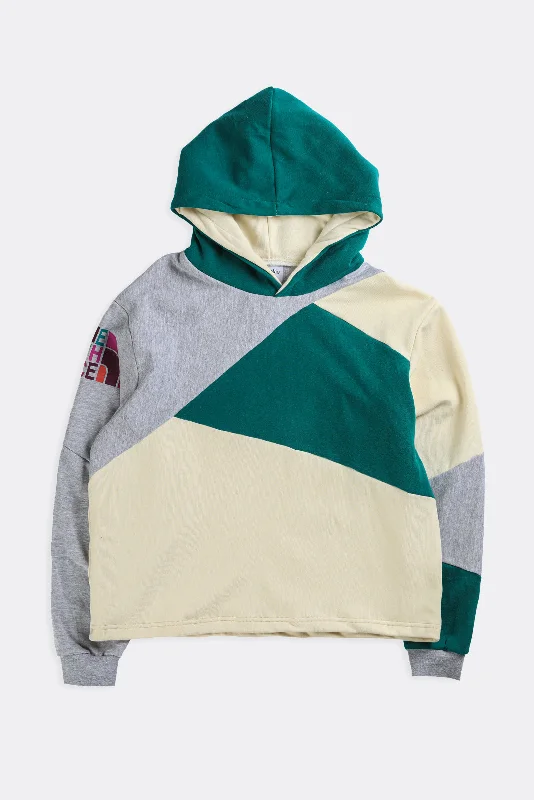 Rework North Face Patchwork Sweatshirt - L