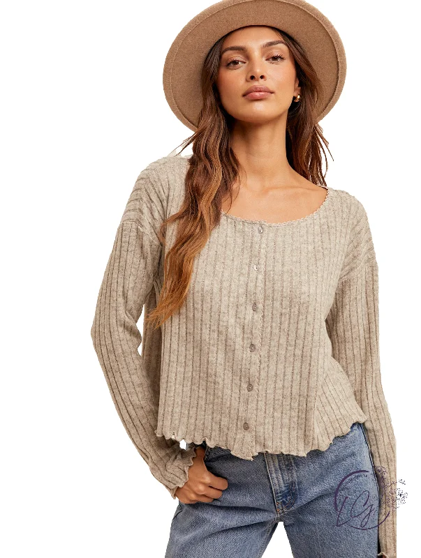 Leave A Trail Crop Cardigan