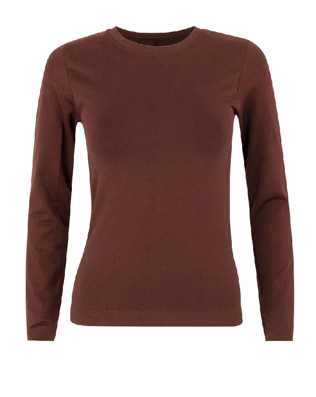 GRACIOUS Long Sleeved Top | Maroon