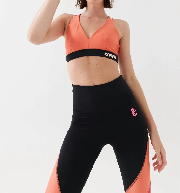 High Press Sports Bra In Persimmon