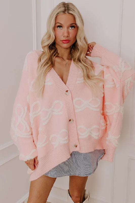 Coquette Cutie Oversized Knit Cardigan