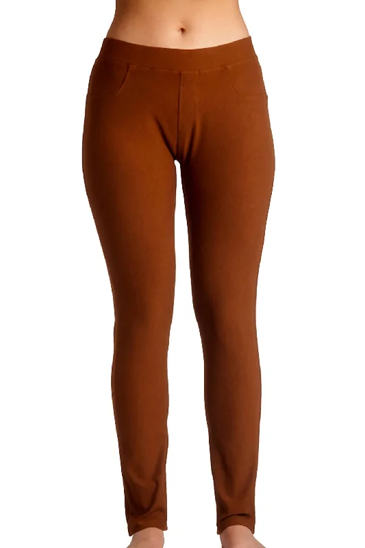 Mid Rise Leggings In Spice